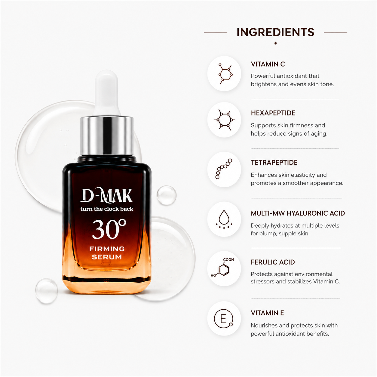 MAK 30 Degree Firming Ingridient