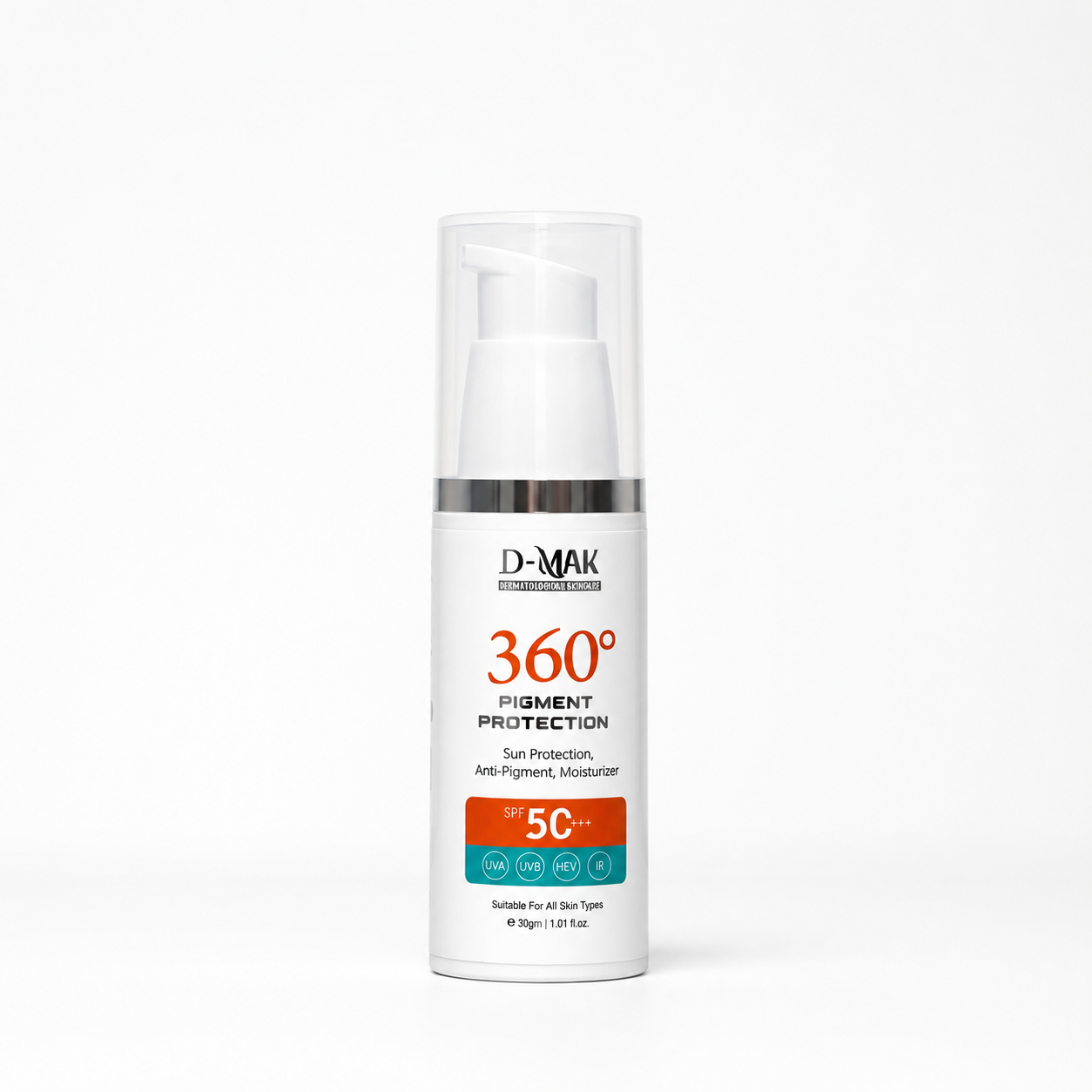 MAK 360° Degree Pigment Protection Sunscreen SPF 50 PA+++ Box Packaging